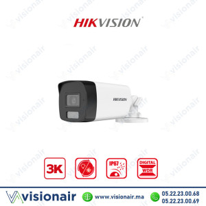 Caméra HIKVISION Bullet 3K Smart Hybrid Light DS-2CE17K0T-EXLF Casablanca Maroc