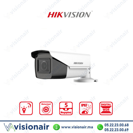 Caméra Hikvision 5MP Bullet Varifocale Motorisée DS-2CE19H0T-AIT3ZF Casablanca Maroc