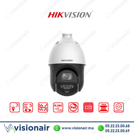 Caméra PTZ IP Hikvision 2MP Zoom 15× AcuSense DS-2DE4215IWG1-E CasaBlanca Maroc