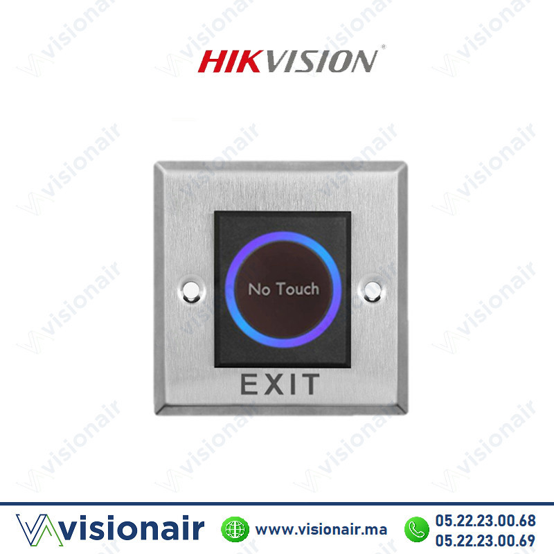 Bouton de sortie métal Hikvision DS-K7P08 Casablanca Maroc