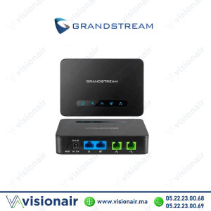 Grandstream HT812 – Adaptateur VoIP 2 Ports FXS Gigabit