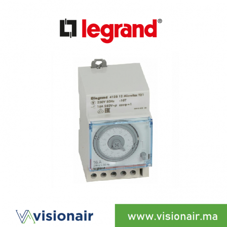 Interrupteur horaire LEGRAND analogique ss réserve 412812 Casablanca Maroc