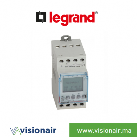 Interrupteur horaire LEGRAND digital hebdo 412641 Casablanca Maroc