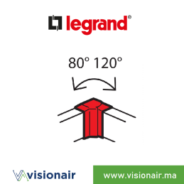 Angle intérieur goulotte Legrand DLP-S 85x50mm CV 45mm 6 380 21 Casablanca Maroc