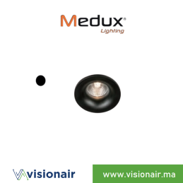 Cadre de spot étanche aluminium MEDUX IP65 noir MEDMX6901B Casablanca Maroc