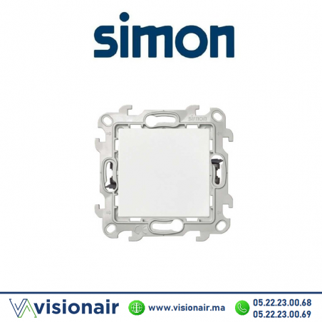 Interrupteur simple SIMON 24 blanc 2410101-030 Casablanca Maroc