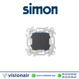 Double va & vient SIMON 24 graphite 2410397-038 Casablanca Maroc