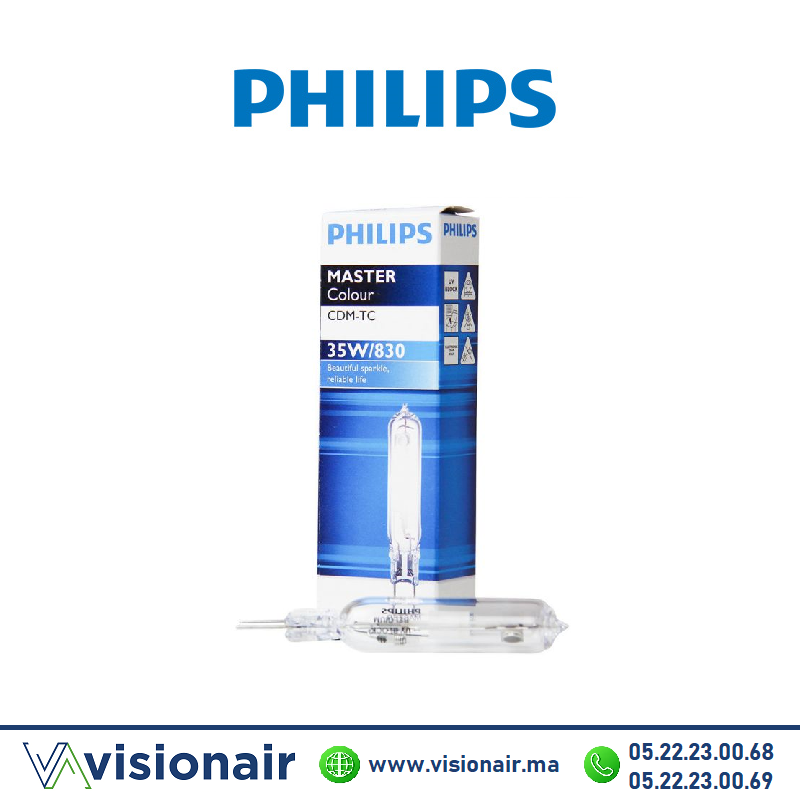 Philips MASTERColour CDM-TC Warmton 35W 830 G8.5-Sockel (Metalldampflampe