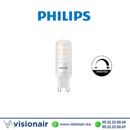 Lampe LED G9 PHILIPS CorePro 4W 2700°K dimmable Casablanca Maroc