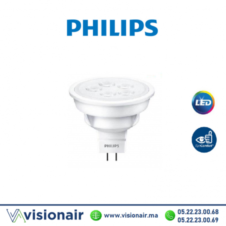 Ampoule LED MR16 PHILIPS Essential 4.5W 6500°K Casablanca Maroc