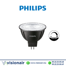 Lampe LED 12V MR16 GU5.3 dimmable Philips Master 8W 2700°K Casablanca Maroc
