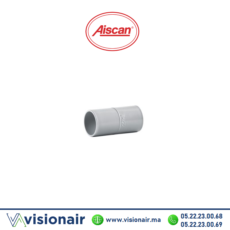 Raccord enfichable Tube PVC AISCAN D16 MGE16 Casablanca Maroc