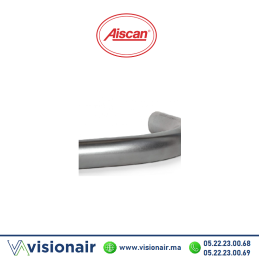 Coude tube métallique AISCAN D40 en acier galvanisé CME40 Casablanca Maroc
