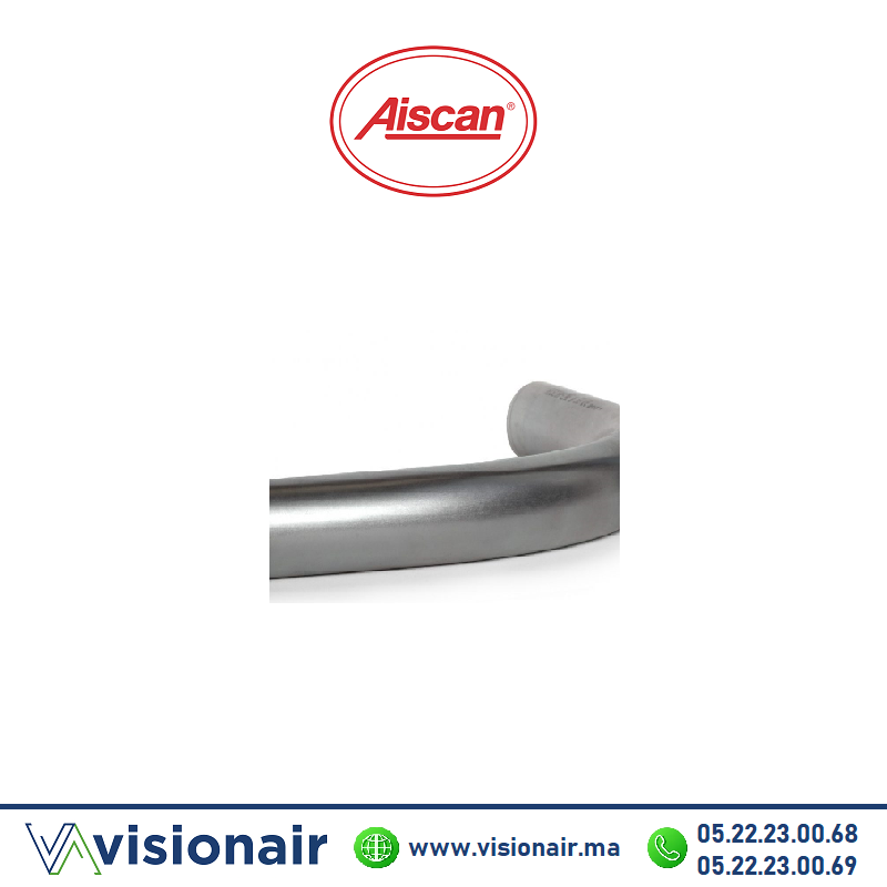 Coude tube métallique AISCAN D50 en acier galvanisé CME50 Casablanca Maroc