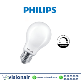 Lampe LED E27 dimmable Philips Master 5,9W 2700°K Casablanca Maroc