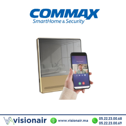 Moniteur vidéophone connecté COMMAX écran LCD 7" gold CDV-70QTG Casablanca Maroc