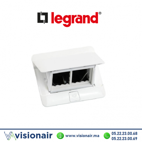 POP UP LEGRAND 4 modules blanc brillant (vide) 054031 Casablanca Maroc