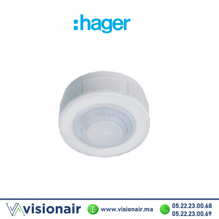 Détecteur de mouvement HAGER apparent EE804A Casablanca Maroc