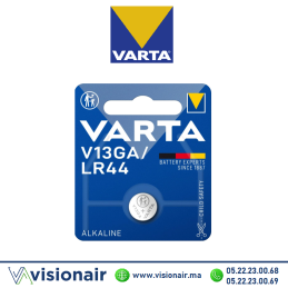 Pile VARTA V13GA / LR44 / AG13 / A76 1,5V alcaline Casablanca Maroc
