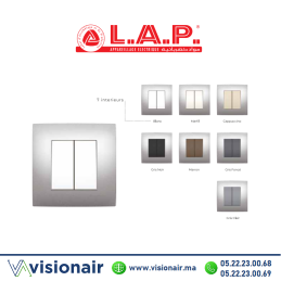 Cadre aluminium clair LAP MILLENIUM 1 poste Casablanca Maroc