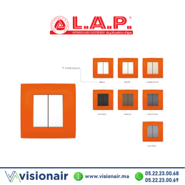 Cadre orange LAP MILLENIUM 1 poste Casablanca Maroc