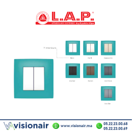 Cadre turquois LAP MILLENIUM 1 poste Casablanca Maroc
