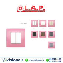 Cadre rose LAP MILLENIUM 1 poste Casablanca Maroc