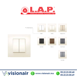Cadre marfil LAP MILLENIUM 1 poste Casablanca Maroc
