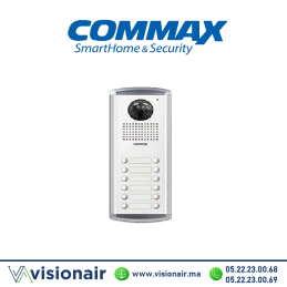 Platine de rue vidéophone COMMAX 12 postes DRC-12AC2 Casablanca Maroc