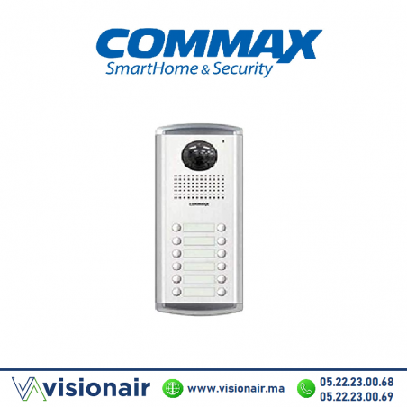 Platine de rue vidéophone COMMAX 12 postes DRC-12AC2 Casablanca Maroc