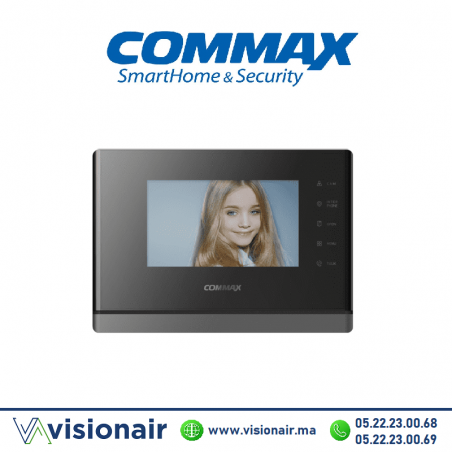 Moniteur vidéophone COMMAX écran LCD 7" noir CDV-70YN Casablanca Maroc