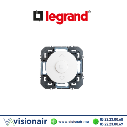 Interrupteur volets roulants Legrand Dooxie blanc 600021 Casablanca Maroc