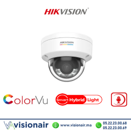Caméra IP HIKVISION Dôme 6MP Smart Hybrid light DS-2CD1163G2-LIU Casablanca Maroc