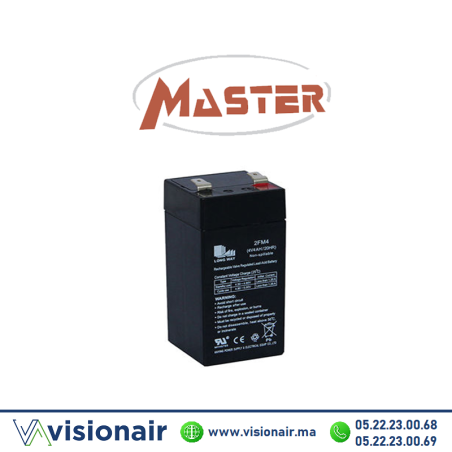 MASTER Batterie 4V 4,5AH étanche VRLA Casablanca Maroc