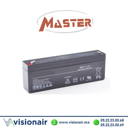 MASTER Batterie 12V 2,1AH étanche VRLA Casablanca Maroc
