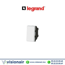 Interrupteur va & vient LEGRAND Mosaic 1M blanc 078001L Casablanca Maroc