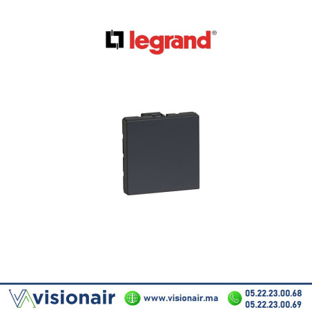 Voyant easy 2M 0,04W Legrand Mosaic Noir mat 080260L Casablanca Maroc
