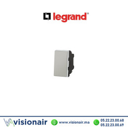 Interrupteur va & vient LEGRAND Mosaic 1M alu 079202L Casablanca Maroc