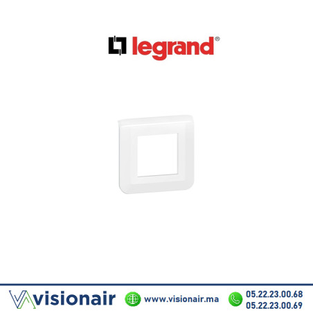 Plaque de finition 2 modules LEGRAND Mosaic 077802L Casablanca Maroc