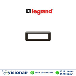Plaque 8 modules Legrand Mosaic hor Noir mat 079058L Casablanca Maroc