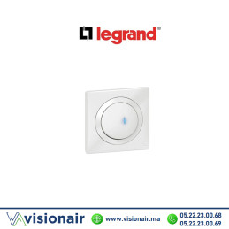 Poussoir lumineux Dooxie Legrand IP44 Blanc 600014 Casablanca Maroc