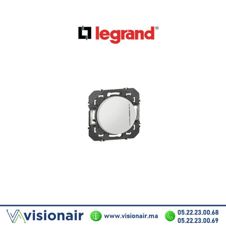 Poussoir lumineux Dooxie Legrand Blanc 600016  Casablanca Maroc
