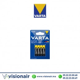 Pile VARTA SUPERLIFE AAA4 LR03 1,5V saline ZINC-CARBONE Casablanca Maroc