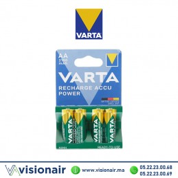 Pile Varta rechargeable 4 piles AA4 HR06 2100mAH Casablanca Maroc