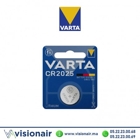 Pile bouton VARTA CR2025 3V lithiumA Casablanca Maroc