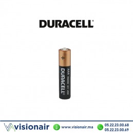 Pile Duracell Simply AAA1 LR03 1,5V alcaline Casablanca Maroc