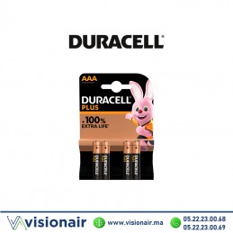 Piles Duracell Plus Power AAA4 LR03 1,5V alcalines Casablanca Maroc