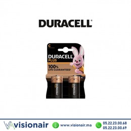Piles DURACELL PLUS POWER C2 LR14 1,5V alcalines Casablanca Maroc