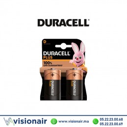 Piles DURACELL PLUS POWER D2 LR20 1,5V alcalines - VISIONAIR Maroc