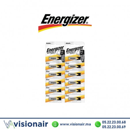 Pile ENERGIZER ALKALINE POWER AAA1 LR03 1,5V alcaline - VISIONAIR Maroc